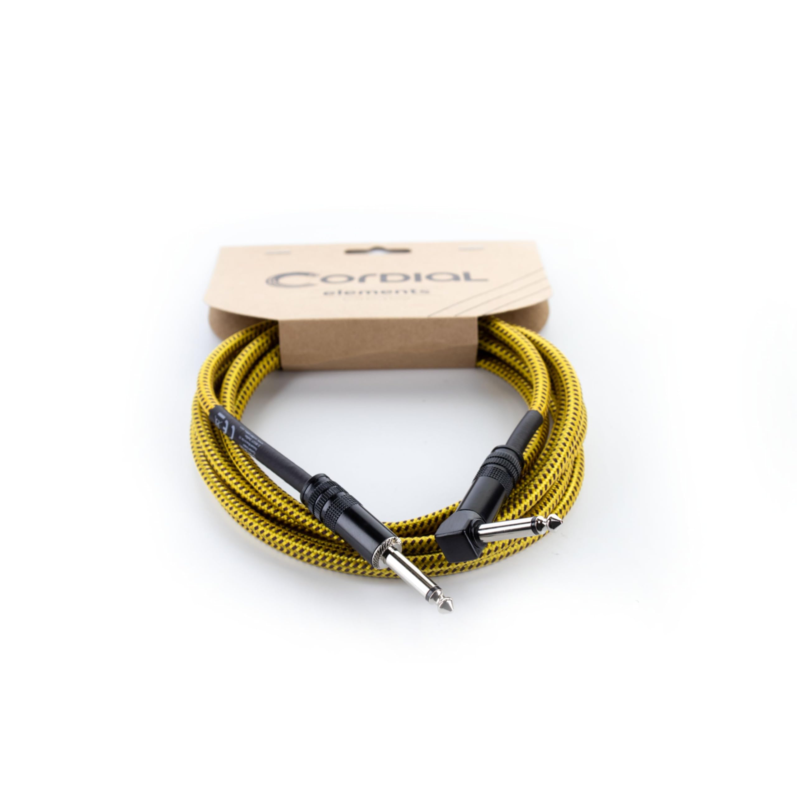 cordial-ecl-ei75pr-tweed-ye-instrumentenkabel-7-5-m-gelbes-tweed-gerade-gewinkel image 1