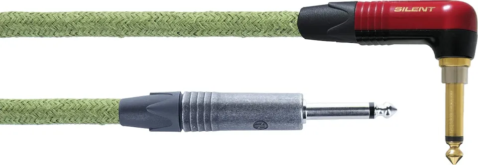 cordial-ecocord-gitarrenkabel-3-m-abgewinkelt-silent-hanffasern image 1