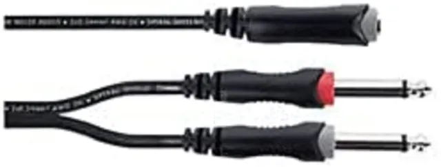 cordial-ecl-ey0-3kpp-y-adapterkabel-stereo-klinke-elements-jack-0-3-m image 1