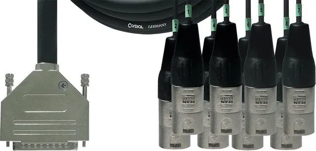 cordial-interface-digitalkabel-sub-d-8x-xlr-male-1-5-m-tascam-belegung image 1
