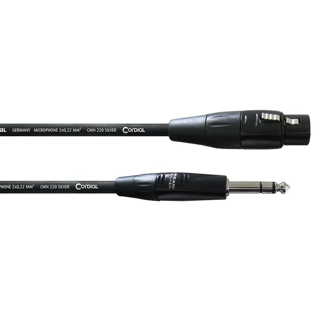 cordial-essentials-cim-3-fv-audio-kabel-xlr-female-6-3mm-klinke-stereo-3-m image 1