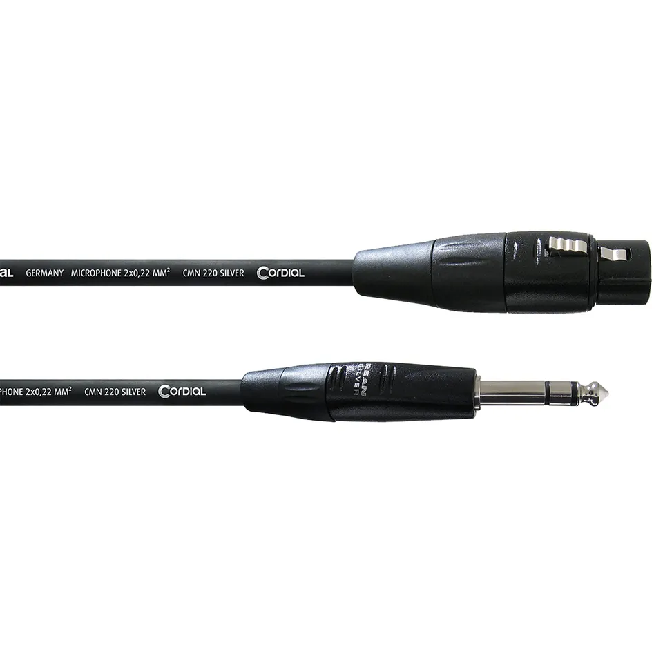 cordial-essentials-cim-3-fv-audio-kabel-xlr-female-6-3mm-klinke-stereo-3-m image 1