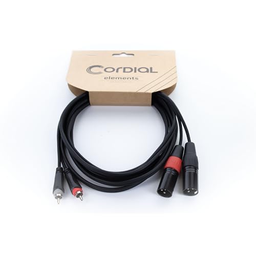 cordial-ecl-eu1mc-audio-kabel-elements-dual-xlr-male-rca-1-m image 3