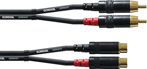 cordial-cfu-3-ce-cinch-audiokabel-3-m-cinch-male-auf-2x-cinch-female-unsymmetris image 6