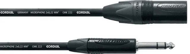 cordial-select-audiokabel-xlr-stecker-stereo-klinke-10-m image 1