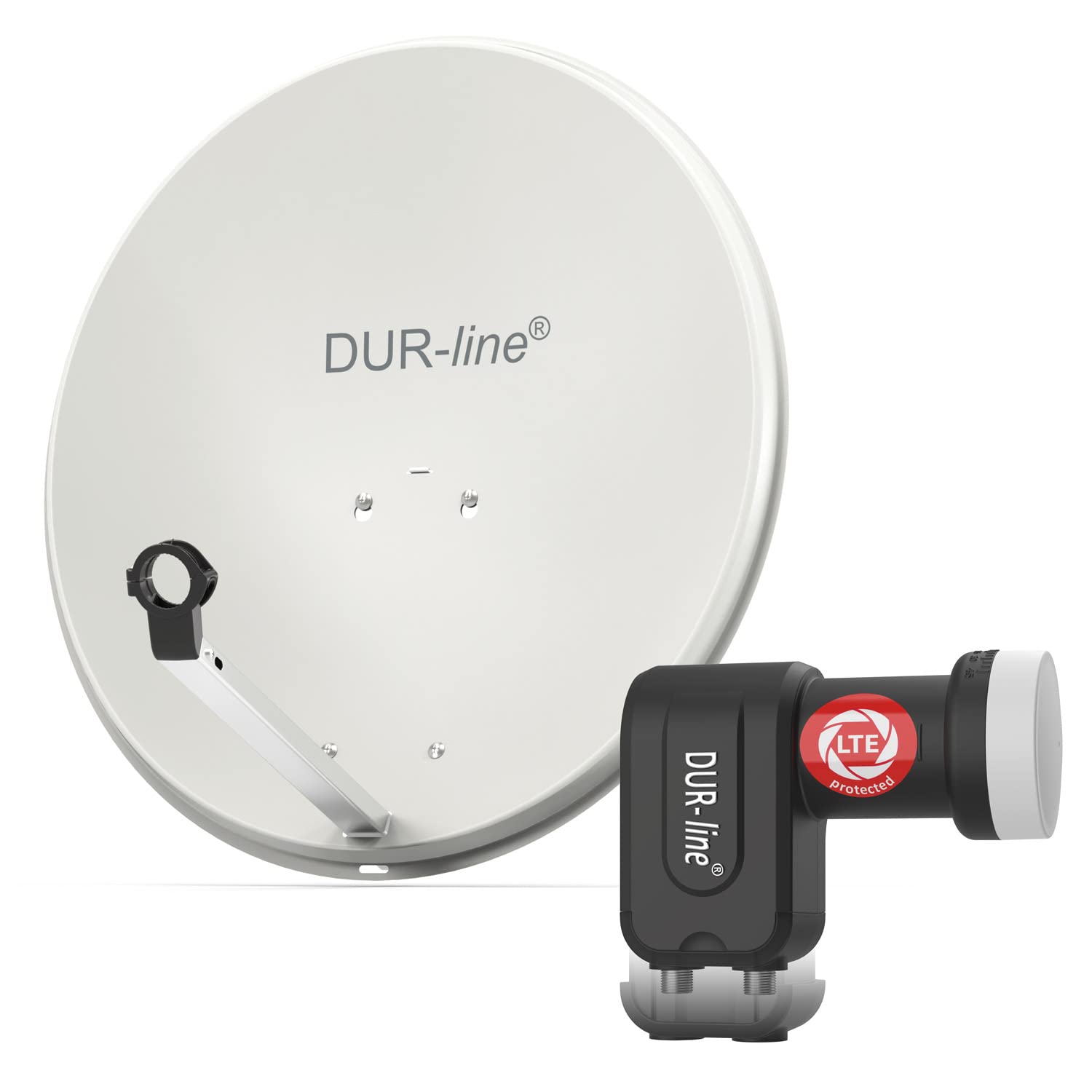 dur-line-mda-60-hellgrau-sat-anlage-60-cm-mit-ultra-twin-lnb-f-r-2-teilnehmer image 1
