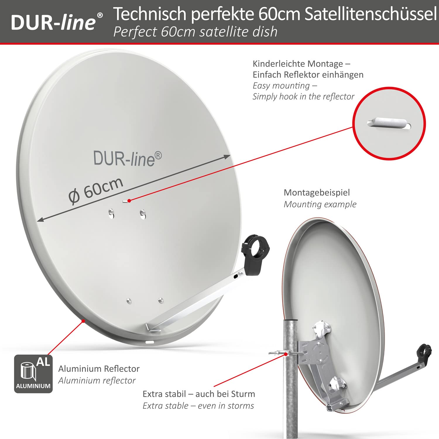 dur-line-mda-60-hellgrau-sat-anlage-60-cm-mit-ultra-twin-lnb-f-r-2-teilnehmer image 3