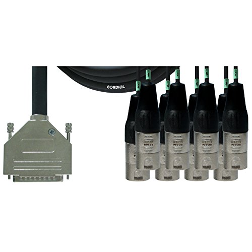 cordial-select-interface-kabel-sub-d-8x-xlr-male-3-m-tascam-pinbelegung image 2