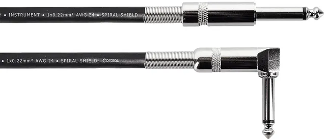 cordial-ecl-ei3pr-gitarrenkabel-3-m-gerade-abgewinkelt-klinke image 1