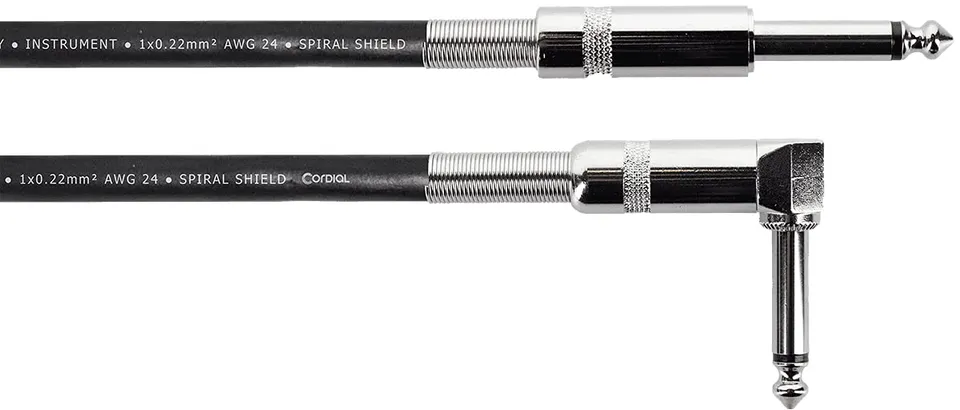 cordial-ecl-ei3pr-gitarrenkabel-3-m-gerade-abgewinkelt-klinke image 1