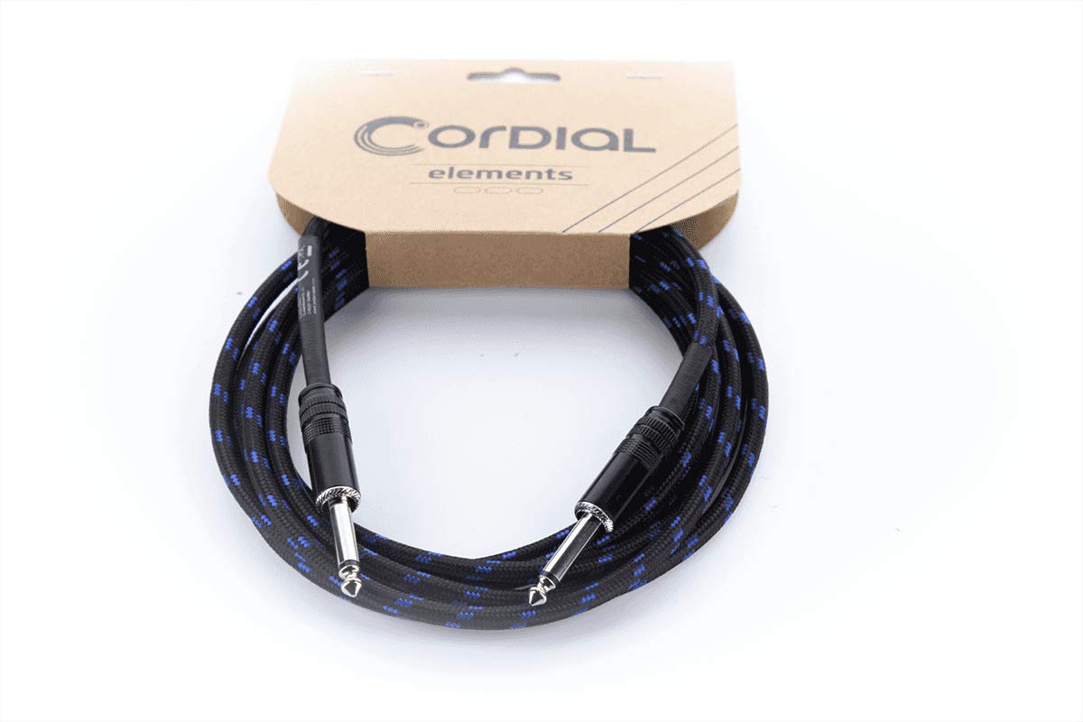 cordial-elements-ecl-ei3pp-tweed-bl-gitarrenkabel-jack-3-m-blau image 3