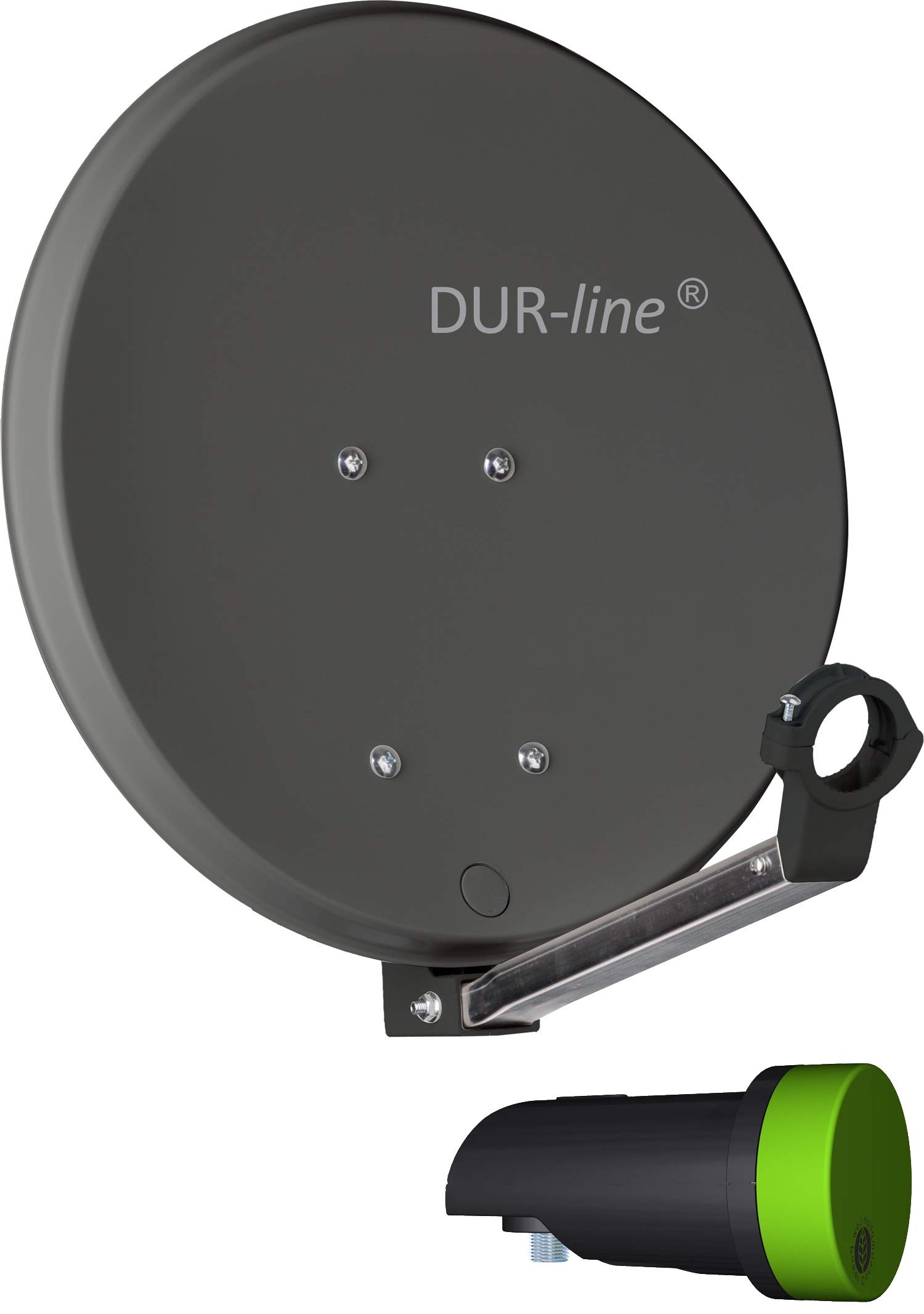 dur-line-dsa-40-anthrazit-mini-sat-antenne-single-lnb-set image 1