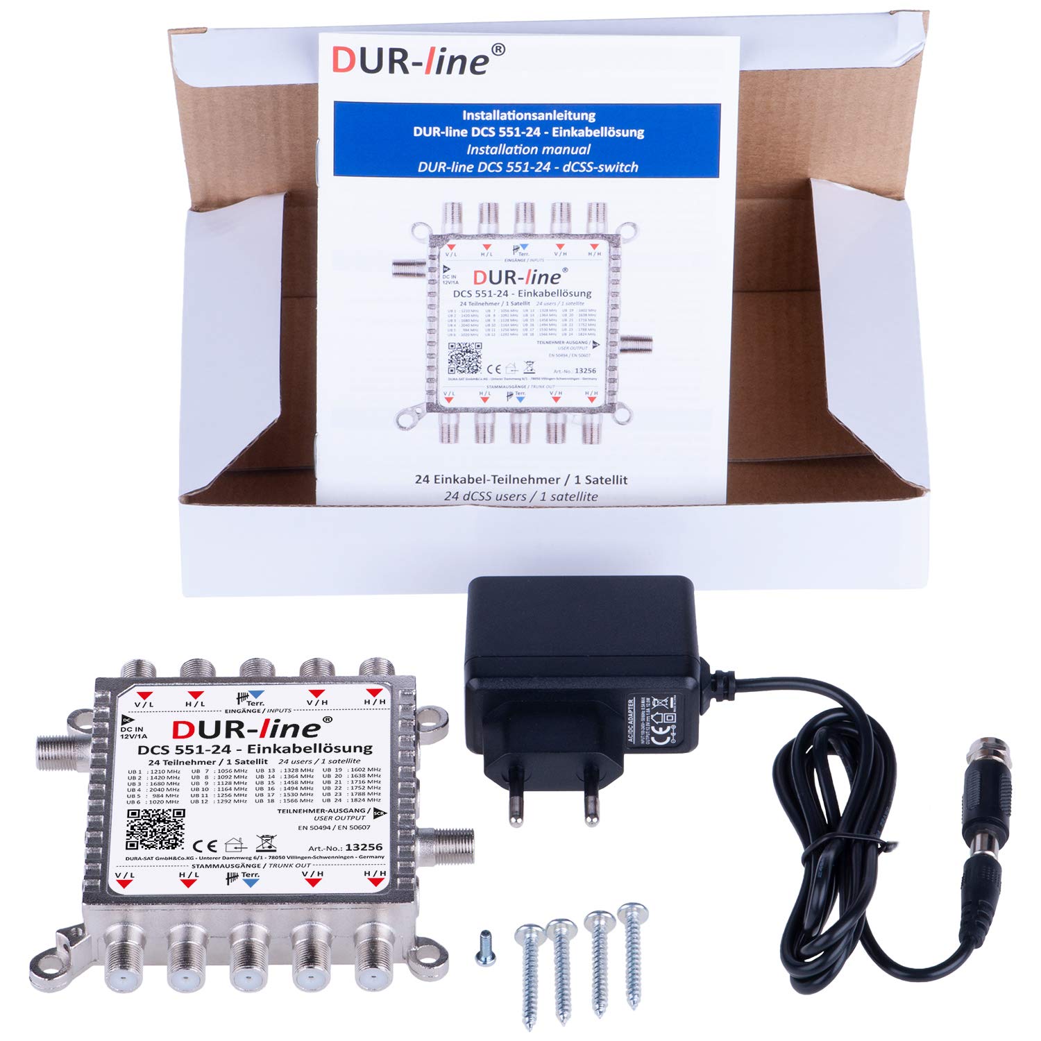 dur-line-dcs-551-24-unicable-ii-multischalter-1x24-f-r-24-teilnehmer image 5