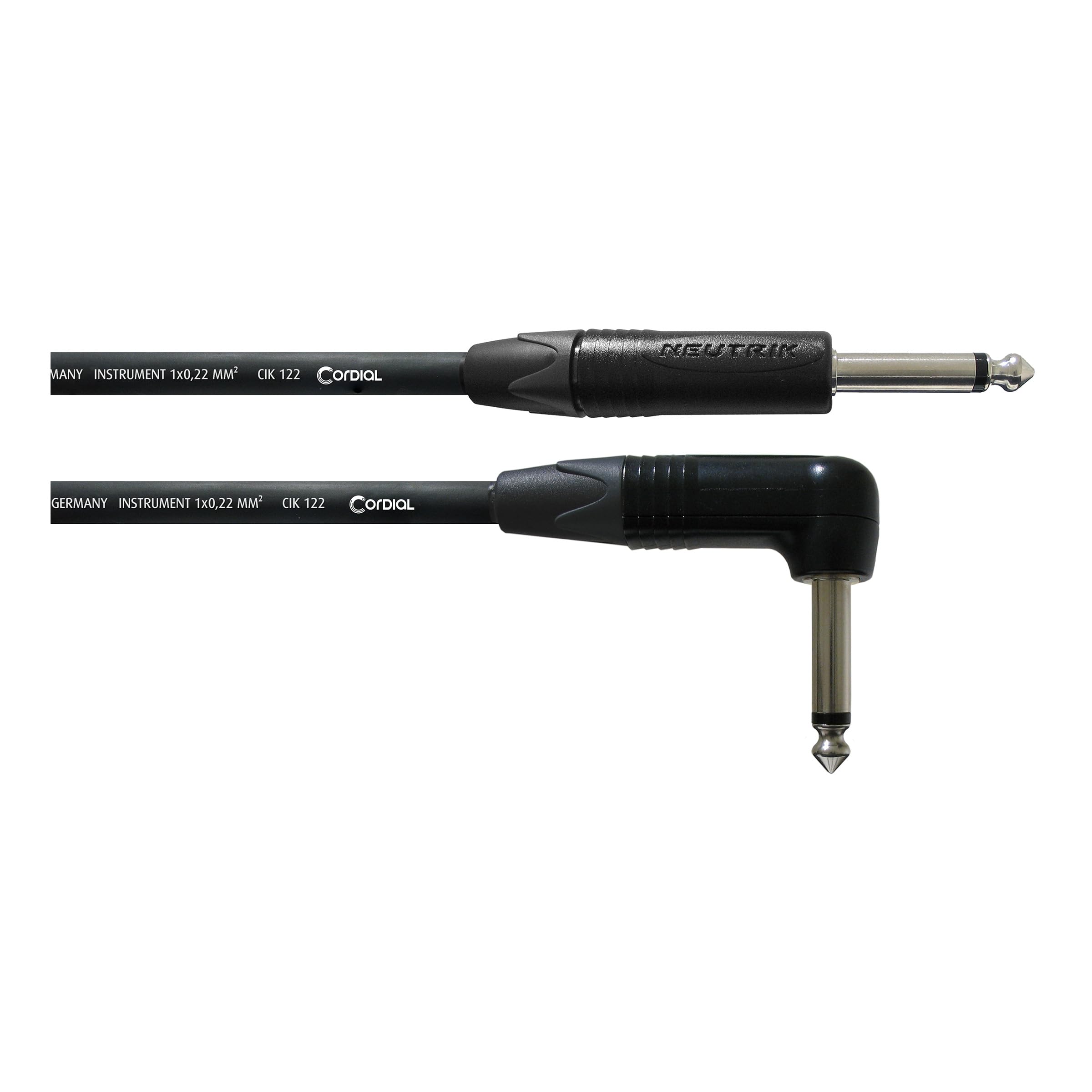 cordial-select-gitarrenkabel-3-m-klinke-recht-gewinkelt image 1